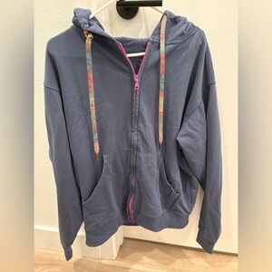 Natural Life Zip Up Hoodie Sweatshirt Rainbow  Floral *Read*